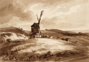 Landscape With Windmill — David Cox