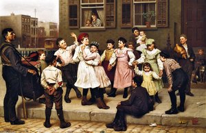 The Sidewalk Dance (also Known As A Sidewalk Dance) — John George Brown