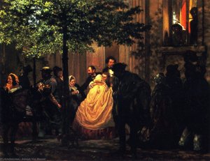 The End Of The Evening — Adolph Von Menzel