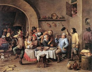Twelfth-night (the King Drinks) — David Teniers The Younger
