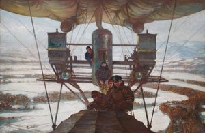 The First Snow, From The Ns8 Airship Over The Lammermuirs — Alfred Egerton Cooper