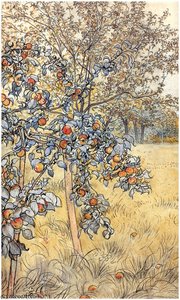La Recogida De Las Manzanas (detalle 1) - — Carl Larsson