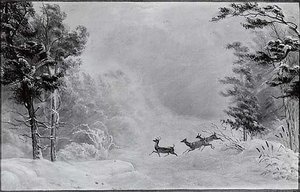 Stag and Does, (painting)