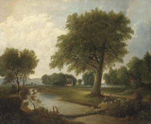 Scene Along The Hudson — Thomas Doughty