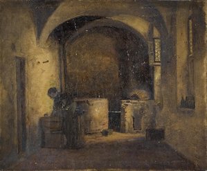 Interior Scene — Theodore Clement Steele, Impressionism