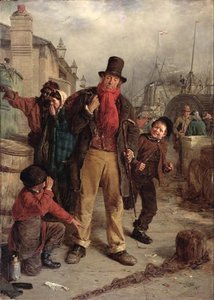 An Irish Emigrant Landing At Liverpool