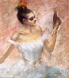 Dancer With A Mirror — Jean Louis Forain