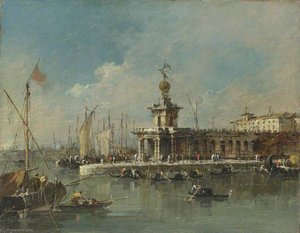 Venice The Punta Della Dogana — Francesco Lazzaro Guardi