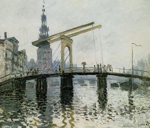 The Bridge, Amsterdam — Claude Monet