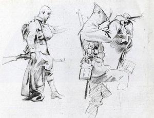 Two Studies For Soldiers Of Gassed — John Singer Sargent