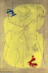 Fight Of A Bird And A Fish — André Masson