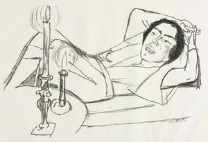 Reclining Woman (portrait Of Johanna Loeb) — Max Beckmann