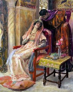The Flirt Of Yesteryear — Georges Antoine Rochegrosse