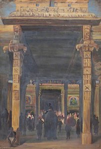 Gate Leading Into The Temple, Madura — Marianne North, Victorian Adventurer In Bloom
