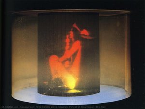 First Cylindric Crono-hologram. Portrait Of Alice Cooper's Brain — Salvador Dalí