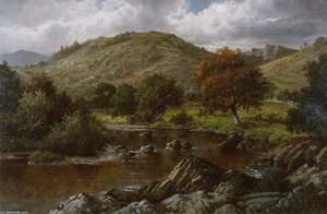 On The Lledr Above Lledr Bridge — William Henry Mander