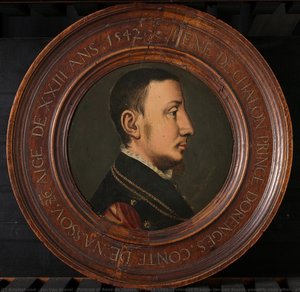 Portrait of René de Chalon (c. 1519-1544), Prince of Orange, Jan van Scorel (possibly copy after), after 1542
