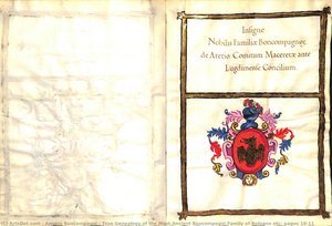 True Genealogy Of The Most Ancient Boncompagni Family Of Bologna Etc: Pages 10-11 — Angelo Boncompagni
