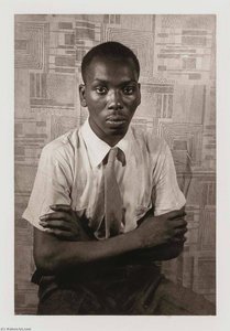 Jacob Lawrence, From The Portfolio O Write My Name American Portraits, Harlem Heroes — Carl Van Vechten