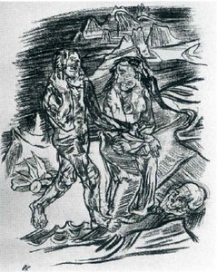 Man And Woman On The Road To Death — Oskar Kokoschka
