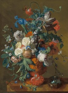 Flowers In An Urn — Jan Van Huysum, Baroque