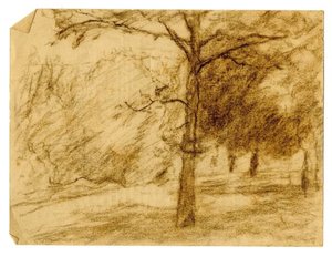 Landscape Sketch 10 — Theodore Clement Steele, Impressionism