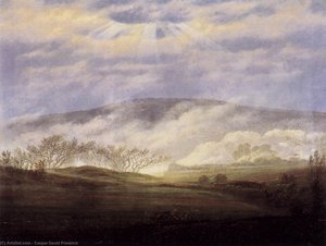 Fog In The Elbe Valley — Caspar David Friedrich