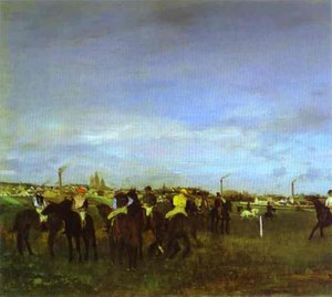 The Races. Before The Start — Edgar Degas, Impressionism