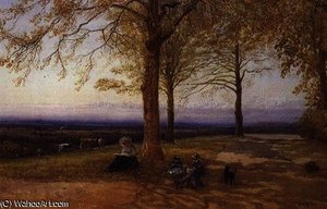 Mother And Child In Landscape — Herbert Menzies Marshall
