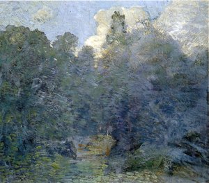 Landscape With Stone Wall, Windham — Julian Alden Weir