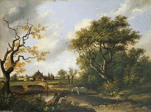 Horse Drinking At A Pond — Patrick Nasmyth