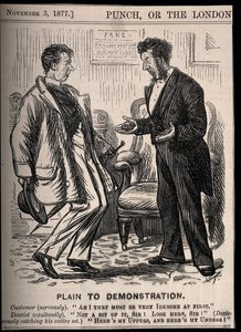 A Dentist Demonstrating The Adaptability Of False Teeth To A — Charles Samuel Keene