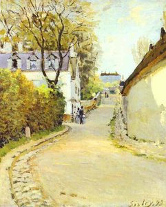 Street In Ville D Avray — Alfred Sisley, Impressionism