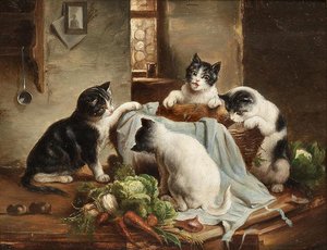 Playful Kittens — Carl Reichert