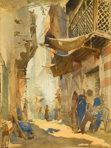 Street Scene In Cairo — Konstantin Yegorovich Makovsky