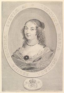 Portrait Of Ludovica Maria Gonzaga — Claude Mellan