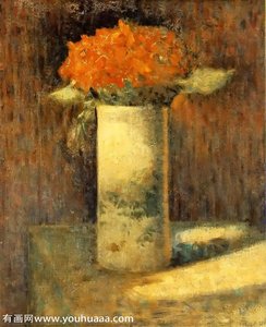 Vase Of Flowers — Georges Seurat, Impressionistic Pointillism