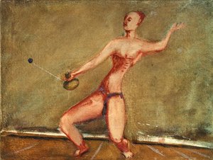 Untitled (man With Racket And Ball) — Mark Rothko