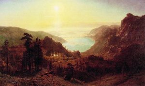 Donner Lake From The Summit — Albert Bierstadt