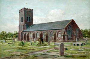 West Kirby, Wirral, Old Church Before Rebuilding — Harold Hopps