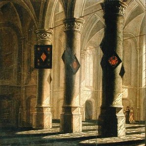 Interior Of A Church — Anthonie De Lorme