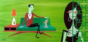 Years Later We Turn To Baal — Josh Agle (shag), Pop Surrealism