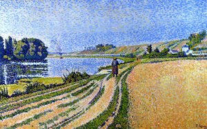 The Riverbank, Herblay, Opus 204 — Paul Signac