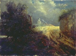 Paysage, chemin montagneux