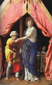 Judith And Holofernes, Wood, National Gallery — Andrea Mantegna, Renaissance