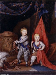 Portrait Of Grand Dukes Alexander Pavlovich And Konstantin Pavlovich