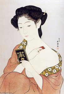 Woman Applying Powder