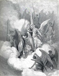 Abdiel And Satan — Paul Gustave Doré