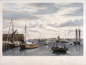 Boston, From The Ship House, West End Of The Navy Yard — William James Bennett