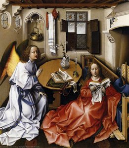 Mérode Altarpiece (detail) — Robert Campin (master Of Flemalle), Early Netherlandish Painting